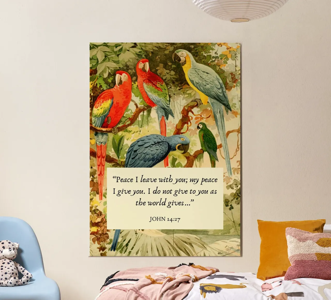 La pace che lascio con voi - Giovanni 14:27 poster da vintagepod