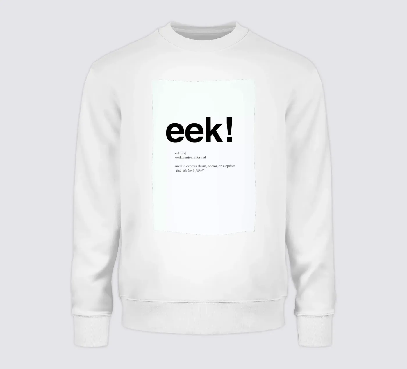 The eek interjection sweatshirt van Matěj Kašpar Jirásek