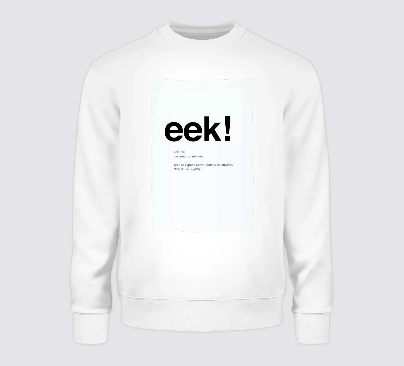 The eek interjection sweatshirt van Matěj Kašpar Jirásek