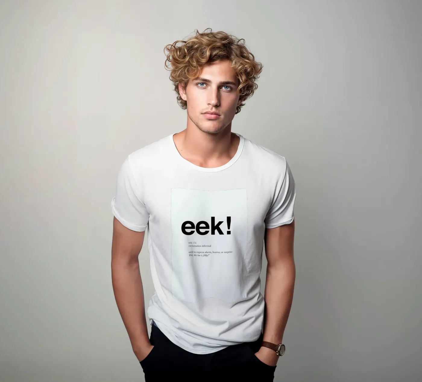 The eek interjection t-shirt van Matěj Kašpar Jirásek