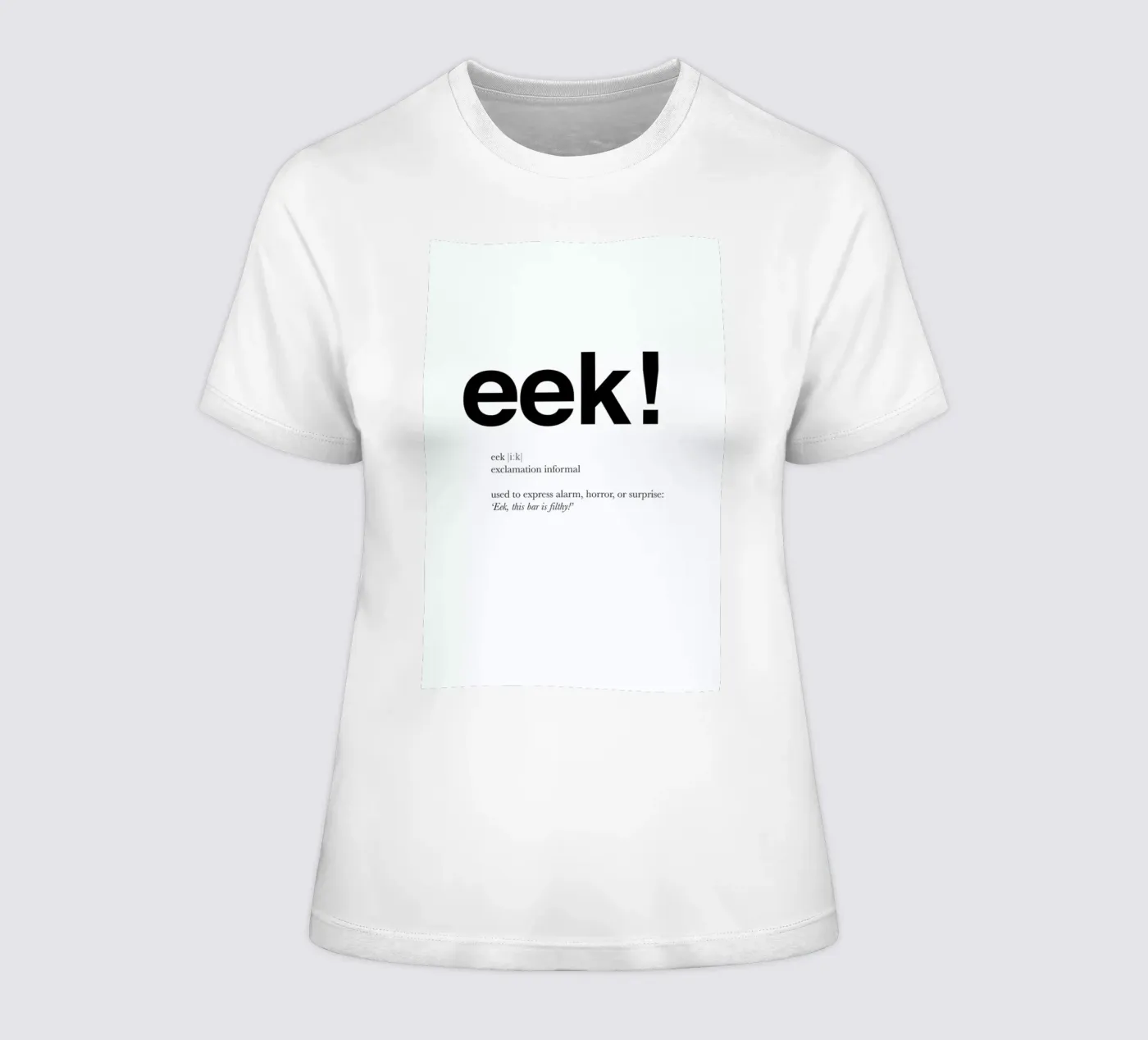 The eek interjection t-shirt da donna da Matěj Kašpar Jirásek