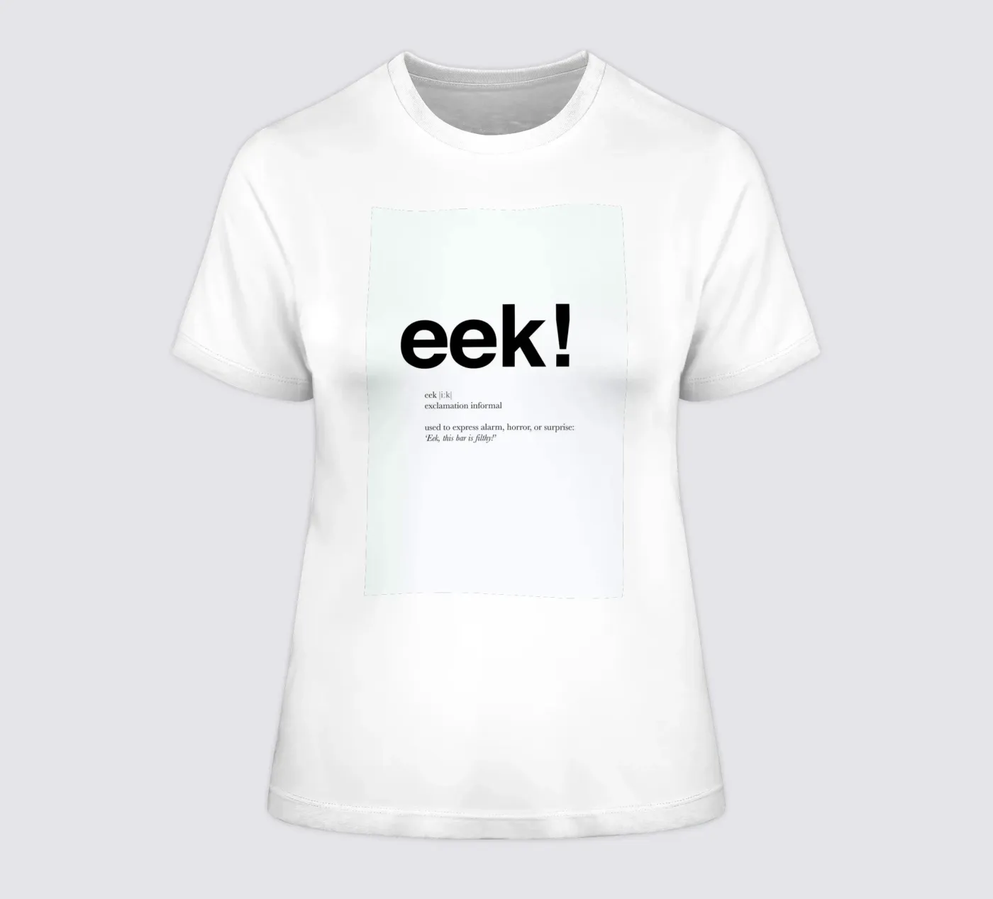 The eek interjection t-shirt da donna da Matěj Kašpar Jirásek