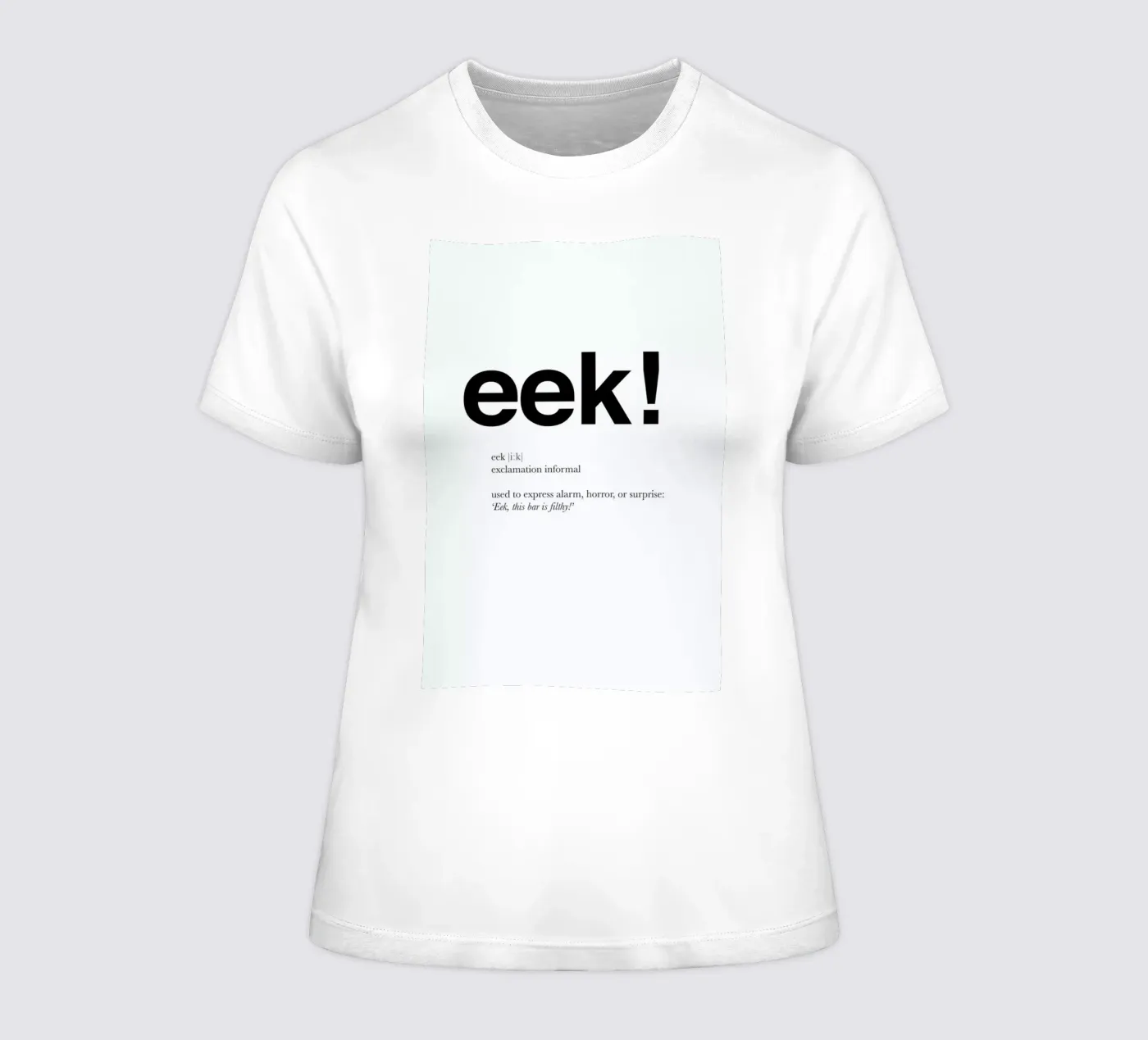 The eek interjection t-shirt da donna da Matěj Kašpar Jirásek