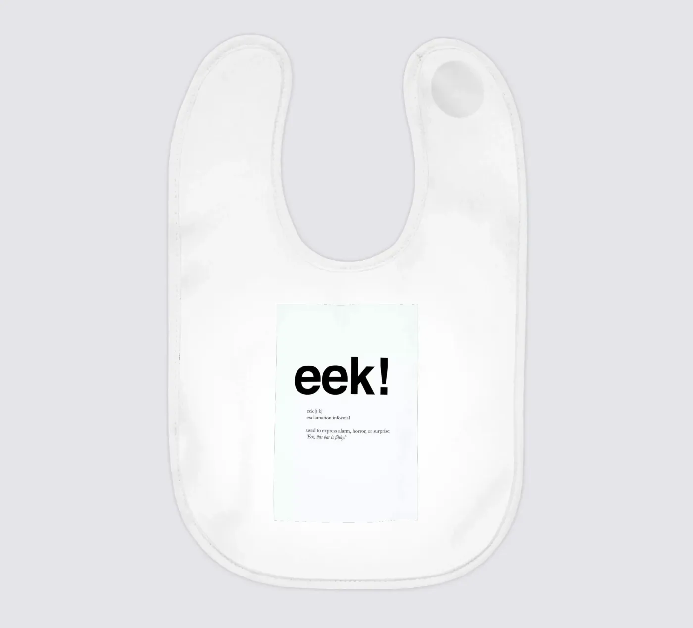 The eek interjection bavoir de Matěj Kašpar Jirásek