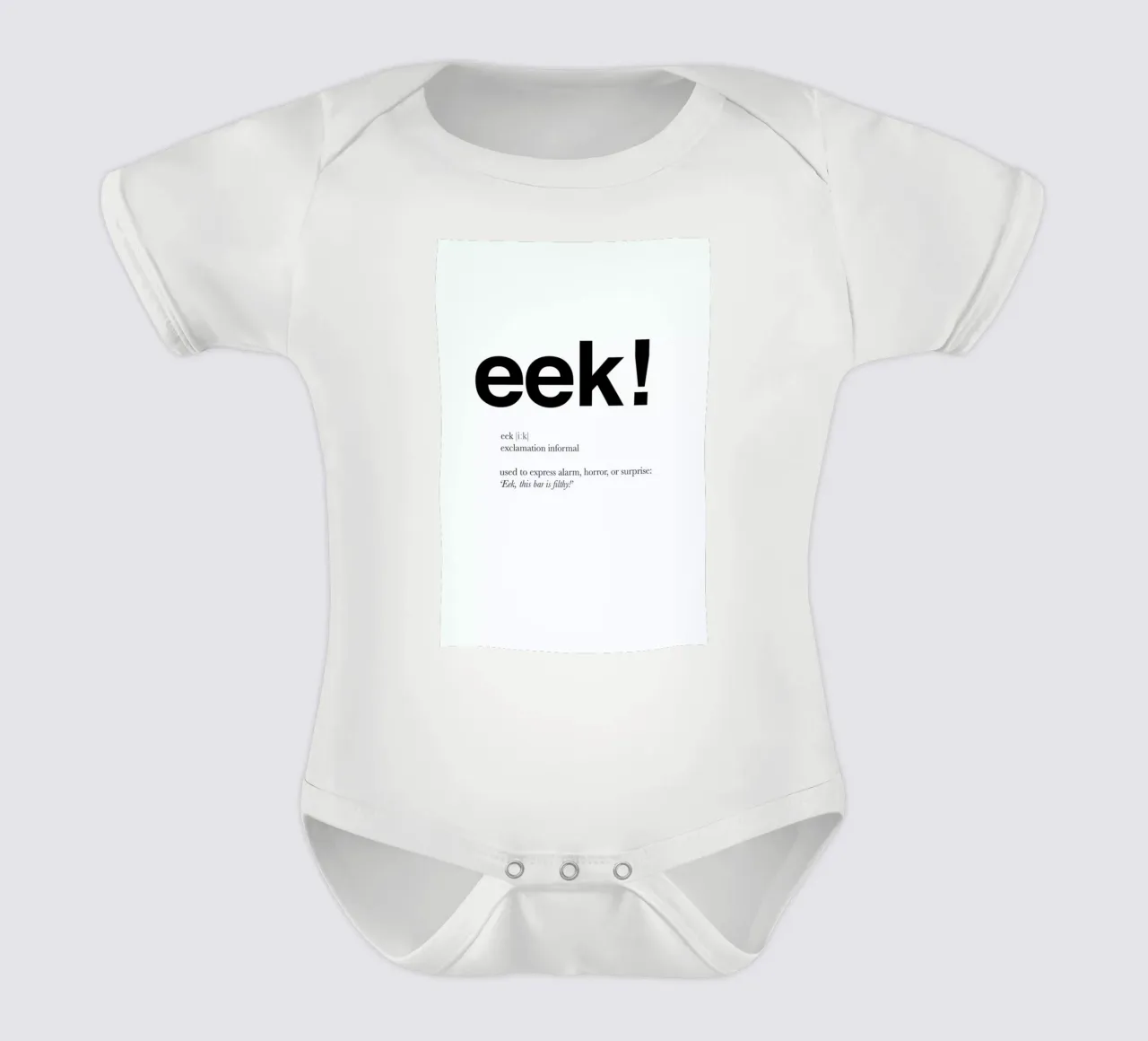 The eek interjection body bébé de Matěj Kašpar Jirásek