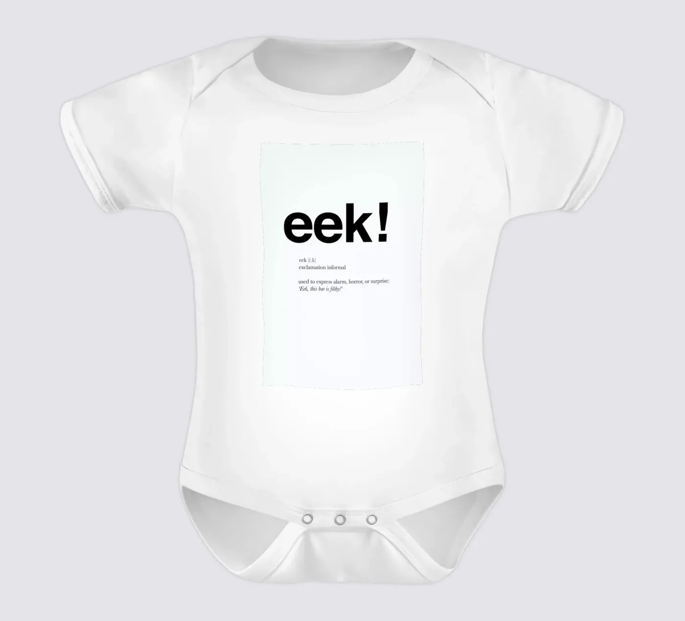 The eek interjection body bébé de Matěj Kašpar Jirásek