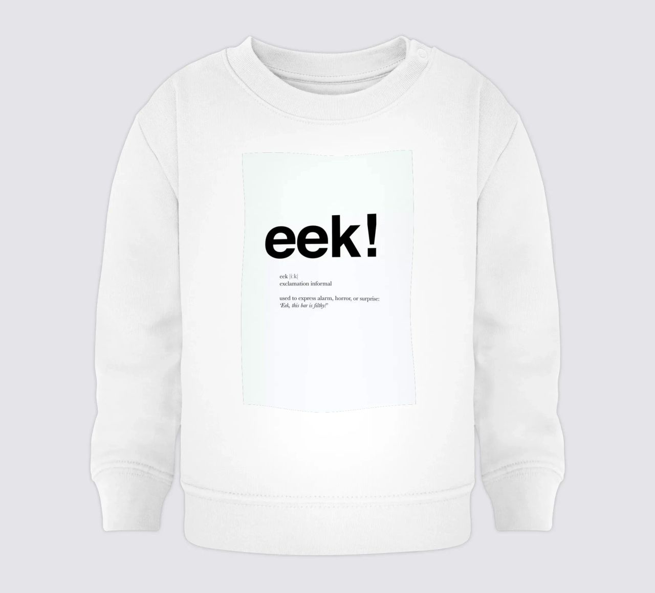 The eek interjection felpa neonato da Matěj Kašpar Jirásek