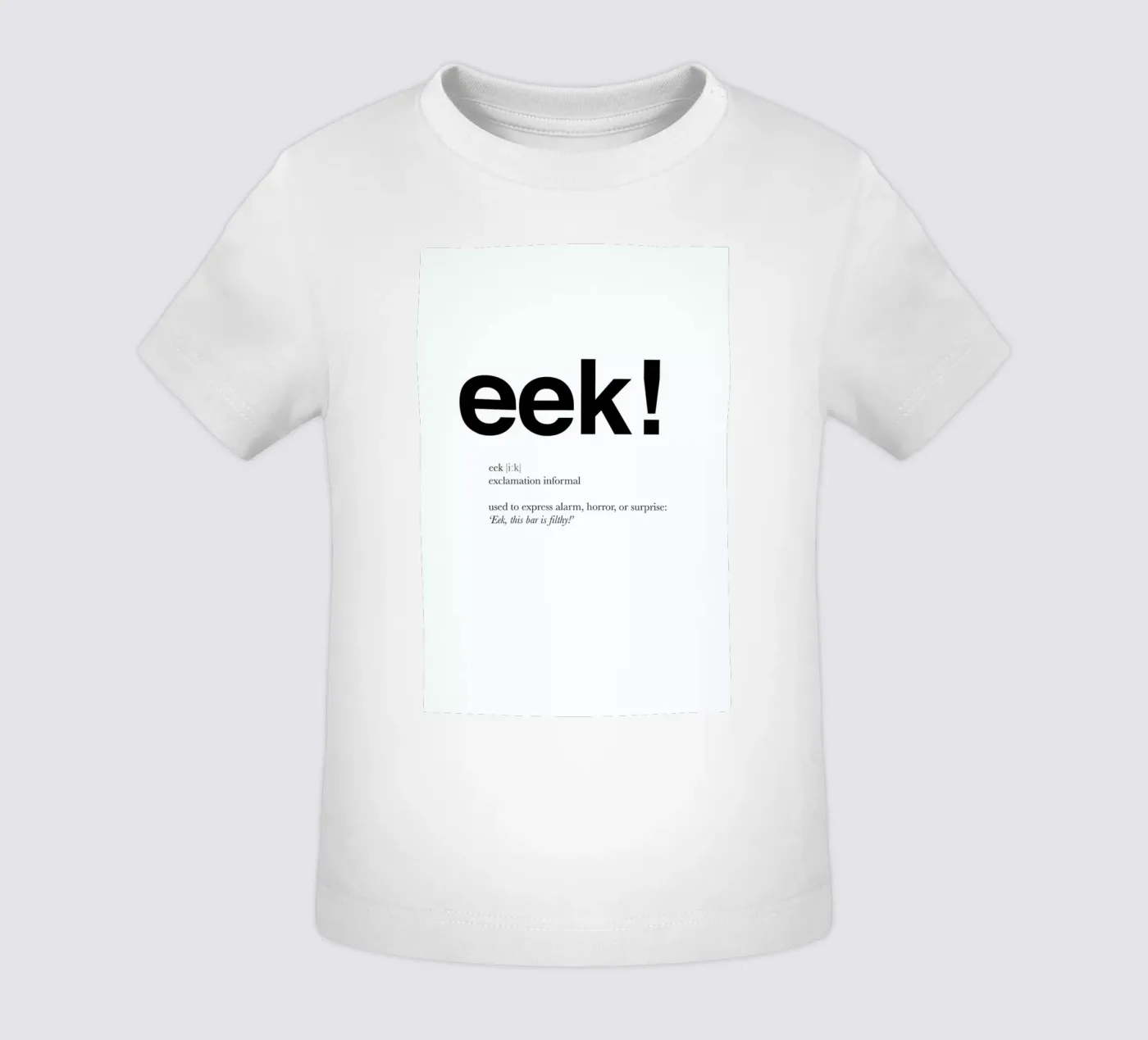 The eek interjection maglietta neonato da Matěj Kašpar Jirásek