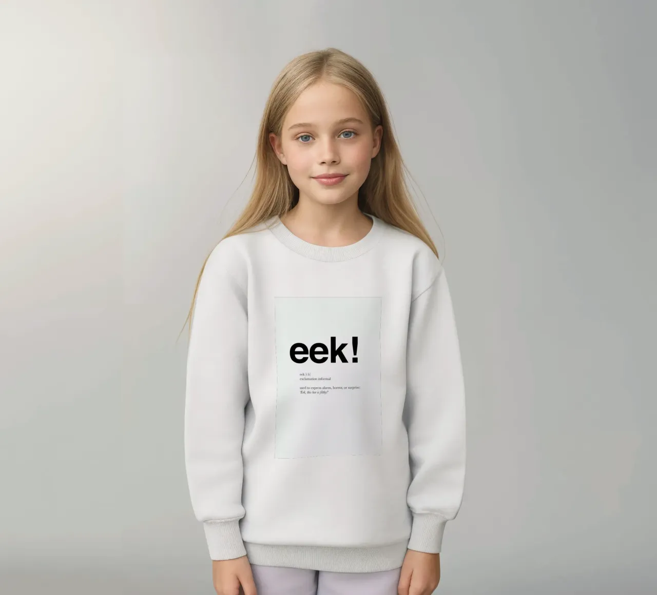The eek interjection felpa bambino da Matěj Kašpar Jirásek