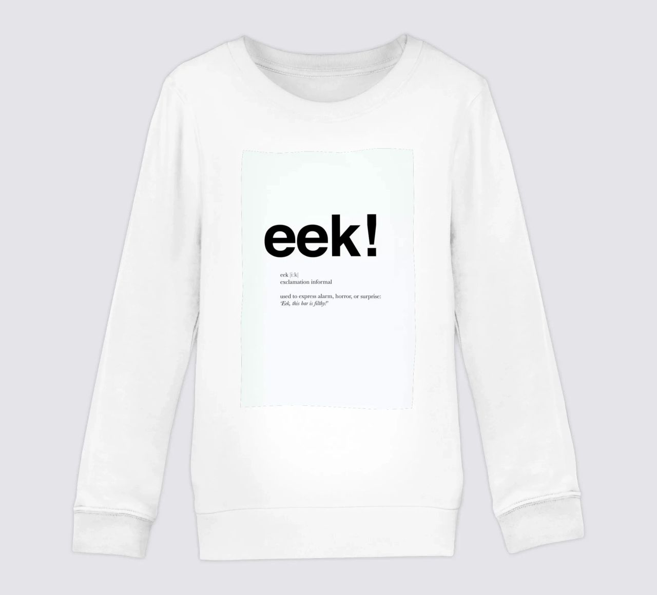 The eek interjection felpa bambino da Matěj Kašpar Jirásek
