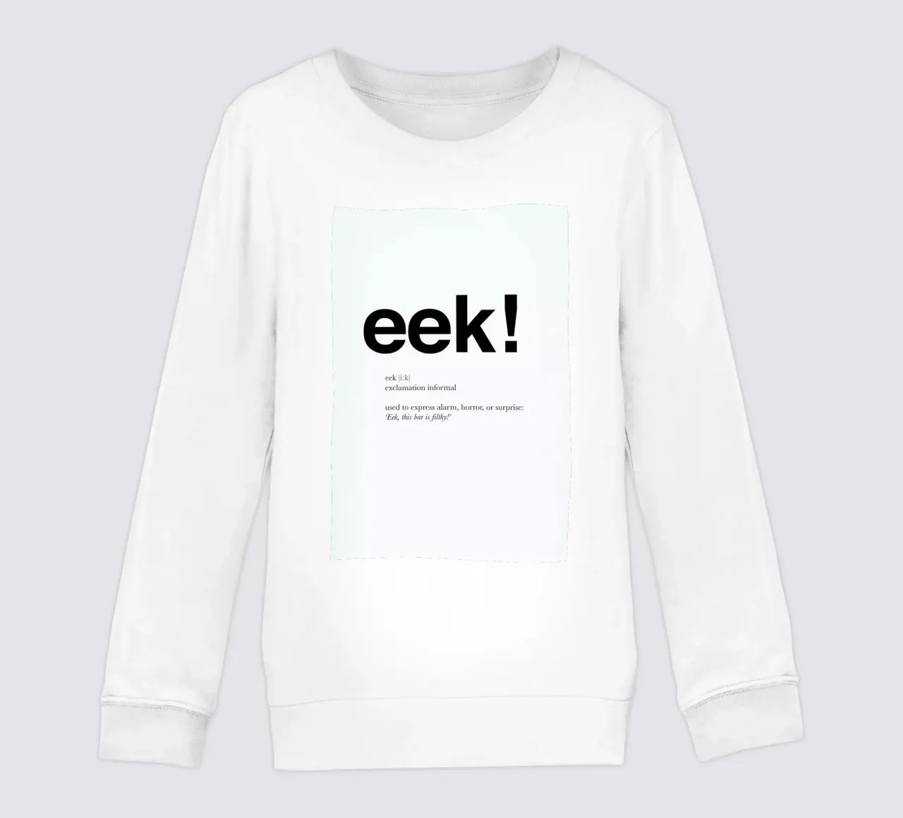 The eek interjection felpa bambino da Matěj Kašpar Jirásek