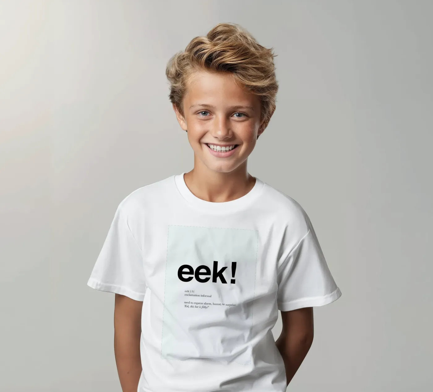 The eek interjection kinder t-shirt van Matěj Kašpar Jirásek
