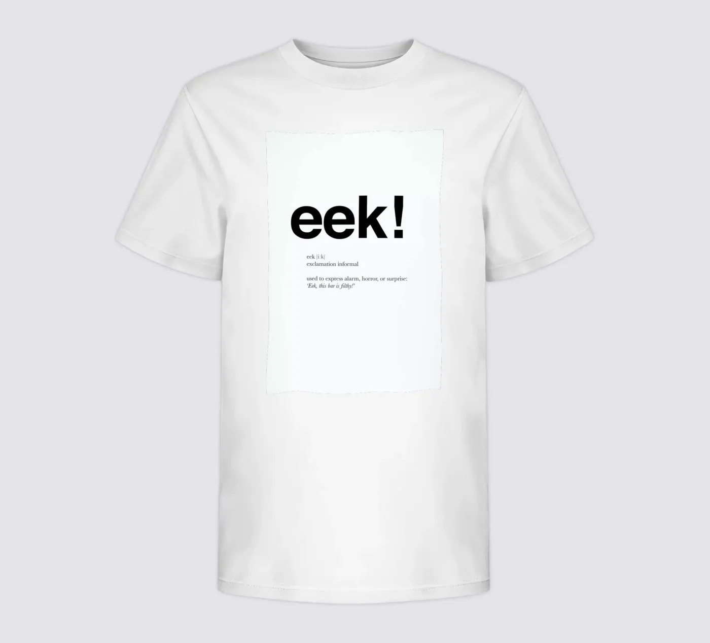 The eek interjection kinder t-shirt van Matěj Kašpar Jirásek