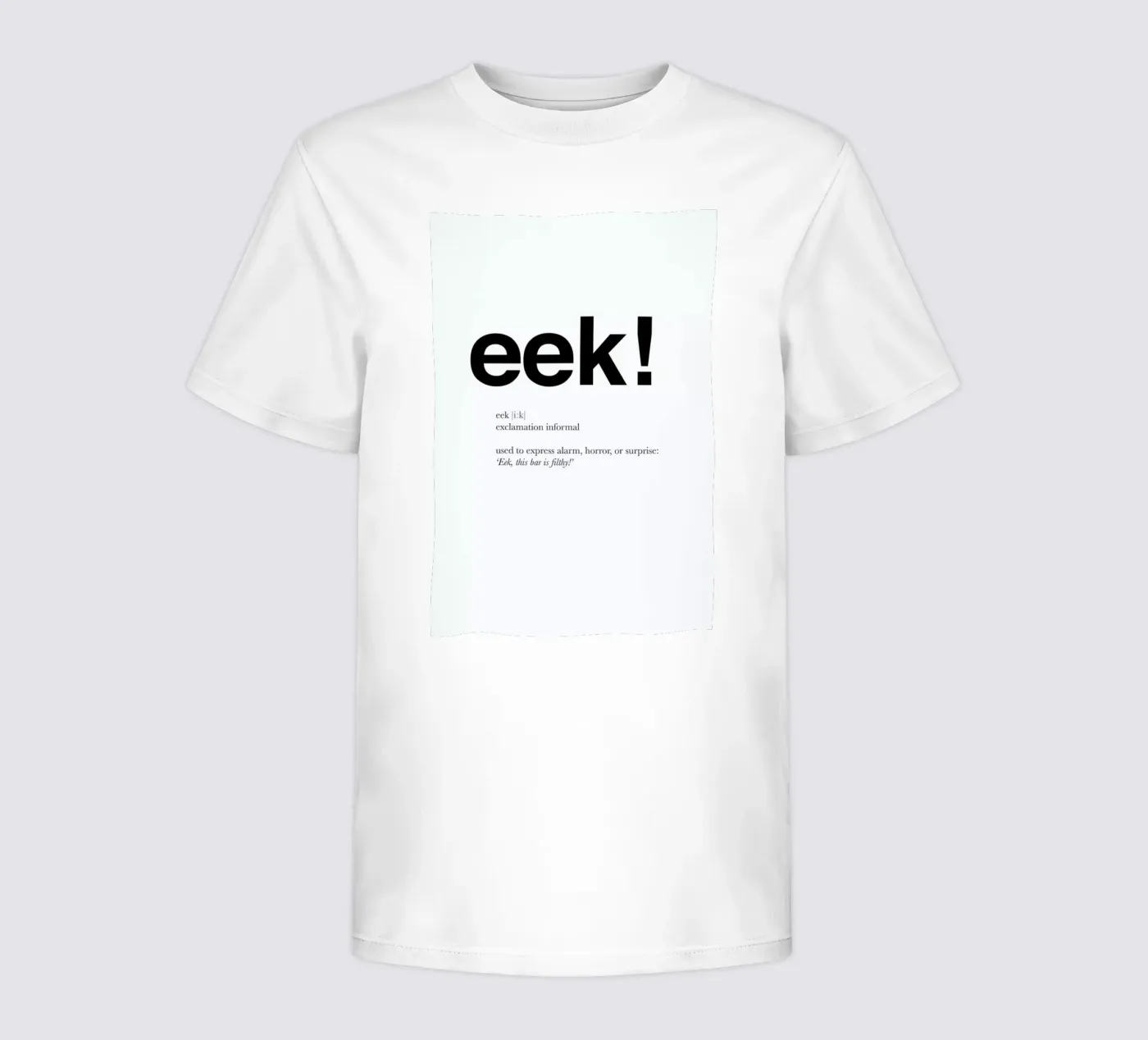 The eek interjection kinder t-shirt van Matěj Kašpar Jirásek