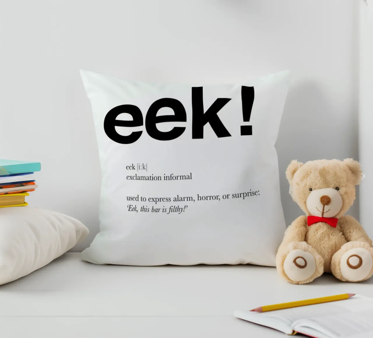 The eek interjection cuscino da Matěj Kašpar Jirásek