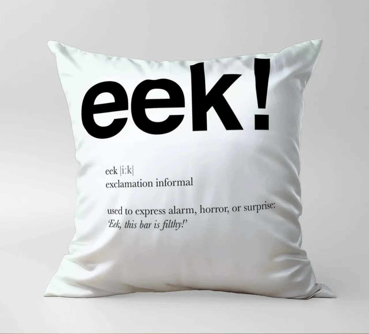 The eek interjection cuscino da Matěj Kašpar Jirásek