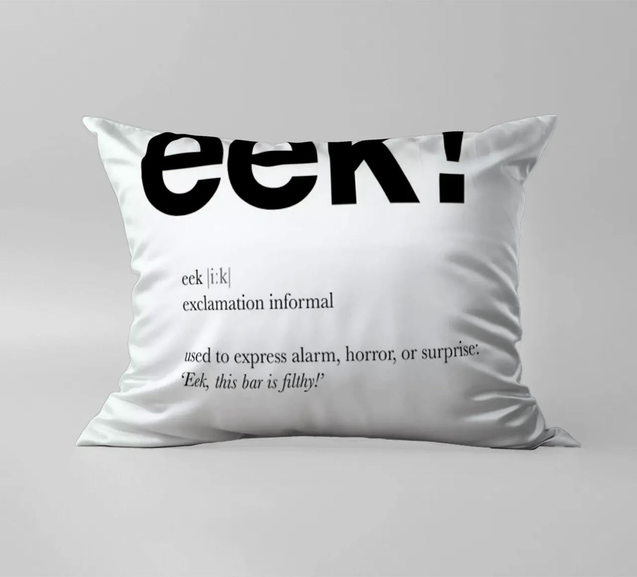 The eek interjection cuscino da Matěj Kašpar Jirásek