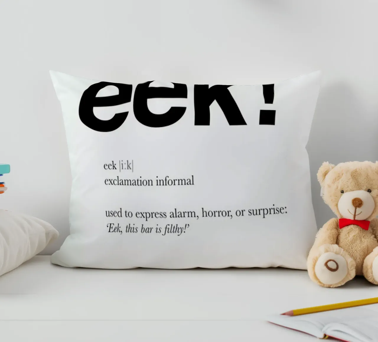 The eek interjection cuscino da Matěj Kašpar Jirásek