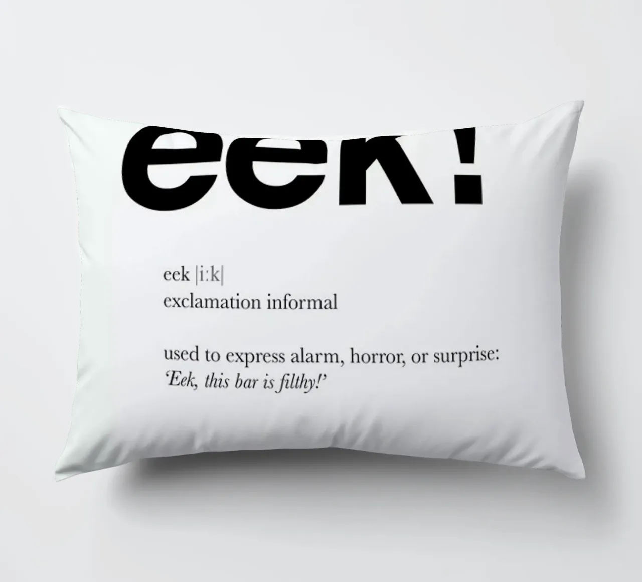 The eek interjection cuscino da Matěj Kašpar Jirásek