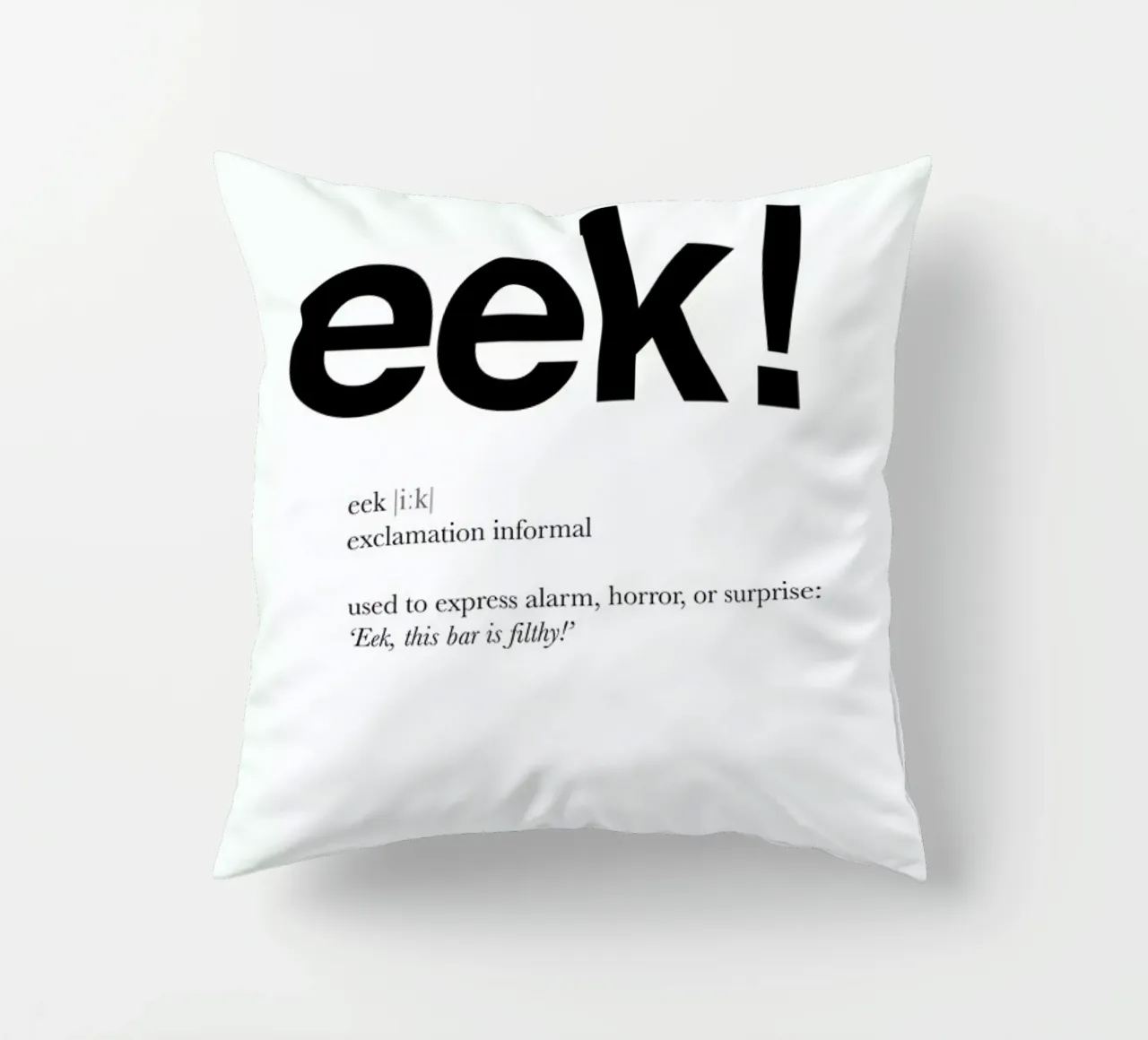 The eek interjection cuscino da Matěj Kašpar Jirásek