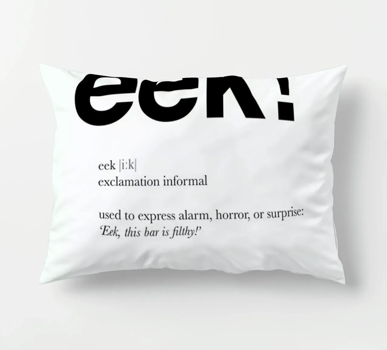 The eek interjection cuscino da Matěj Kašpar Jirásek