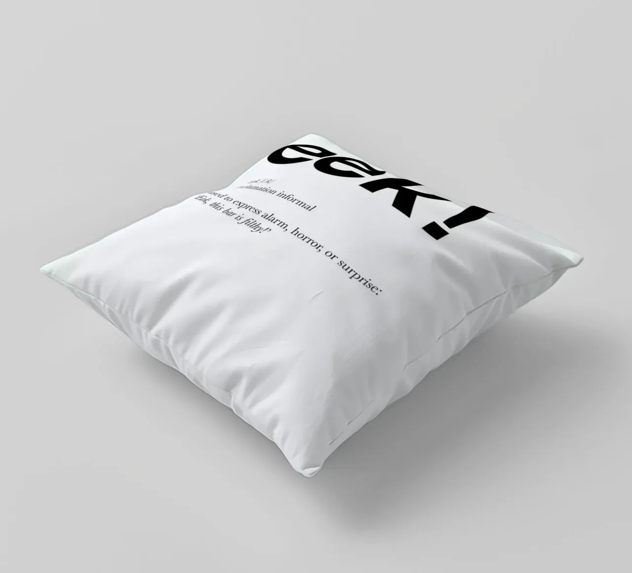 The eek interjection cuscino da Matěj Kašpar Jirásek