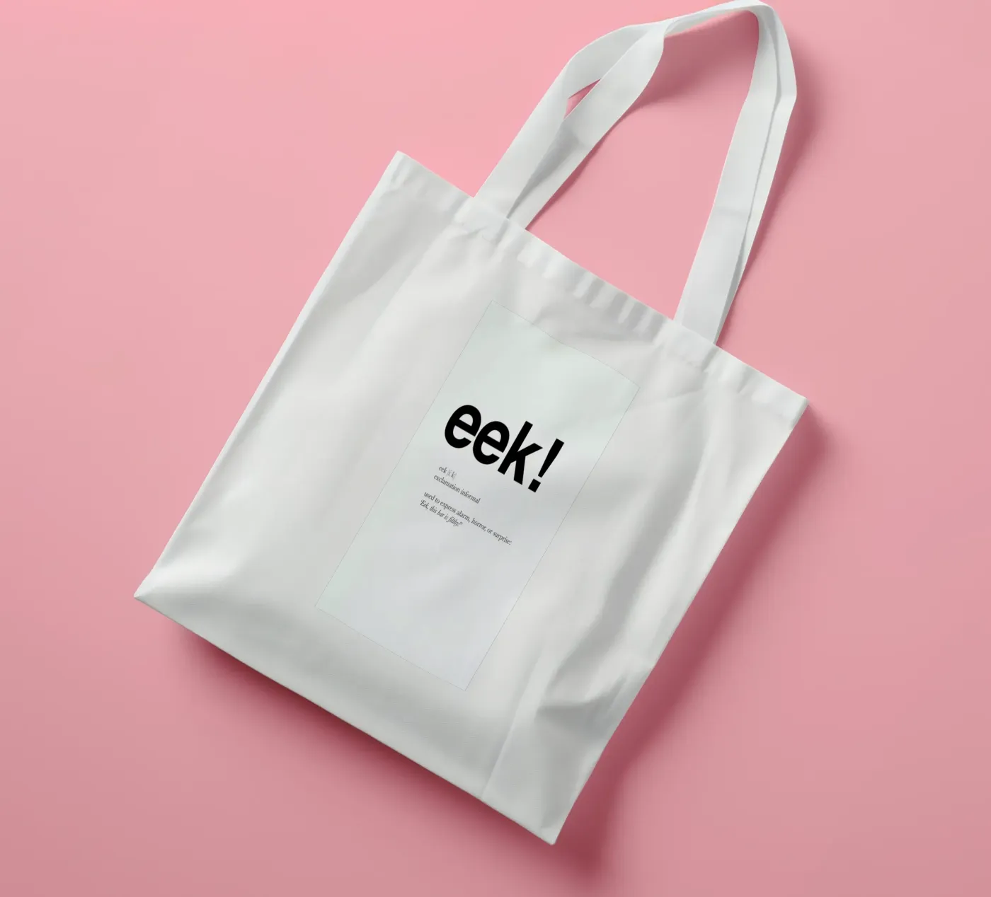 The eek interjection tote bag by Matěj Kašpar Jirásek
