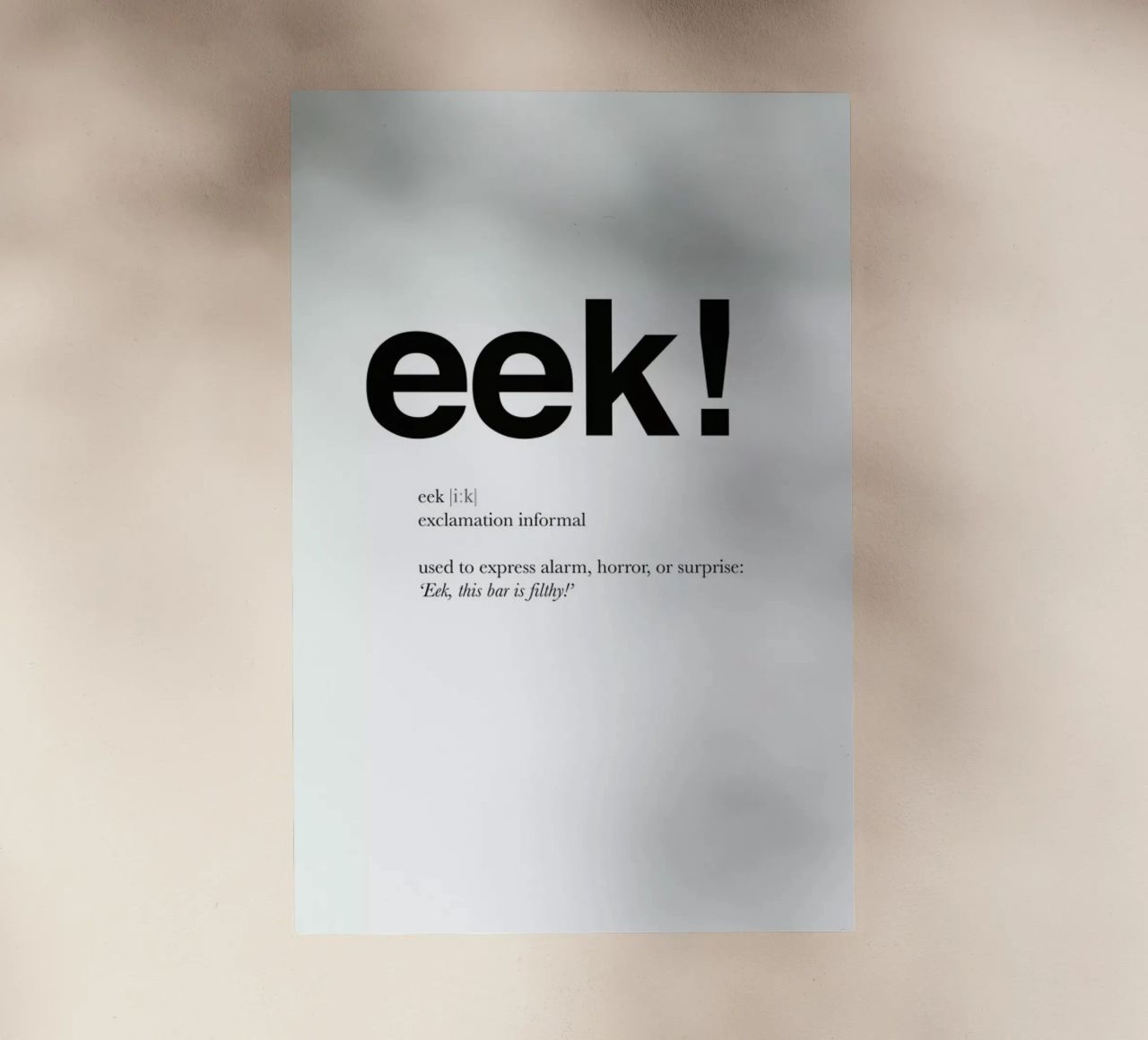 The eek interjection pellicola backlit da Matěj Kašpar Jirásek