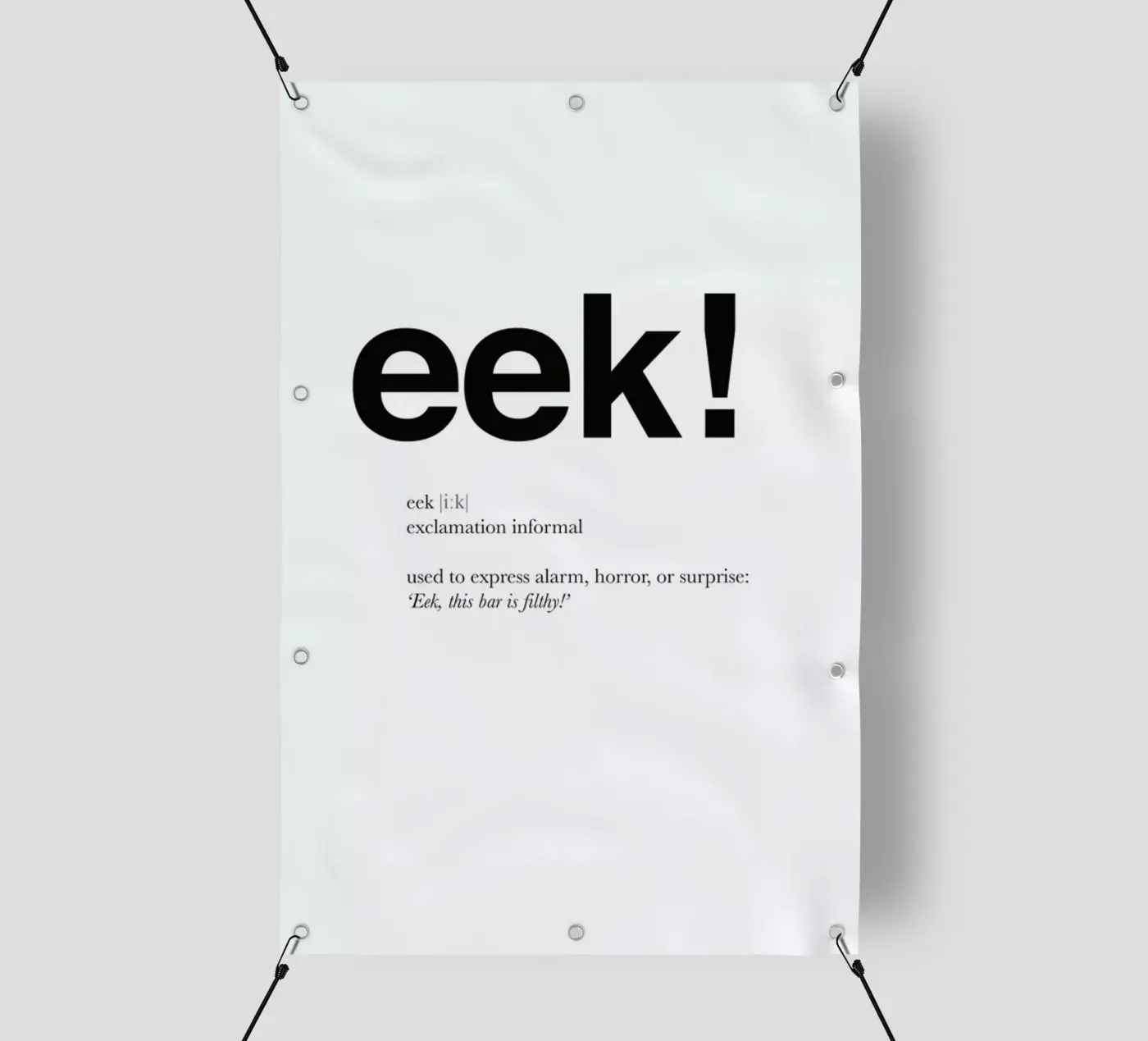 The eek interjection bâche pvc de Matěj Kašpar Jirásek