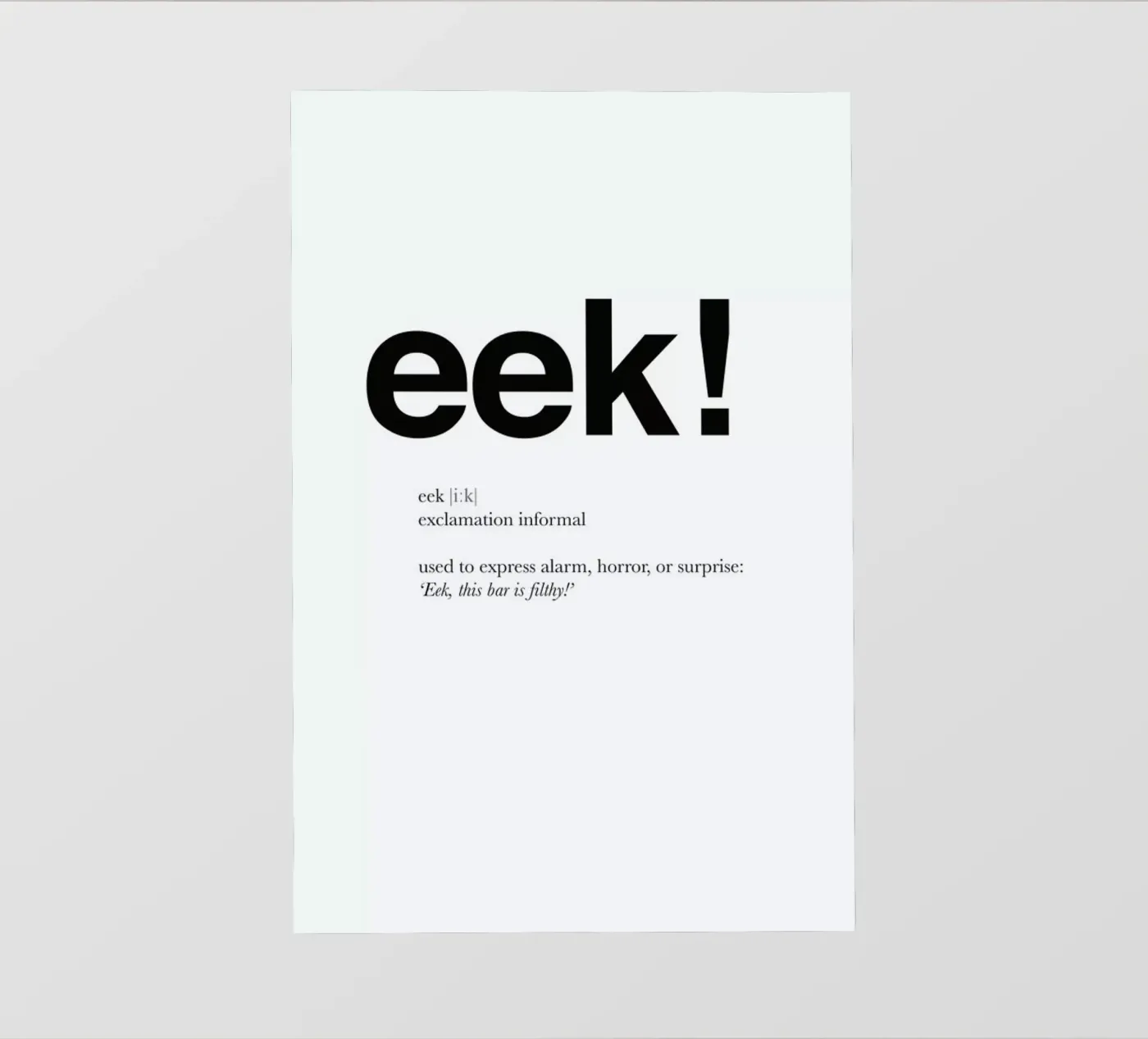 The eek interjection telo in pvc da Matěj Kašpar Jirásek