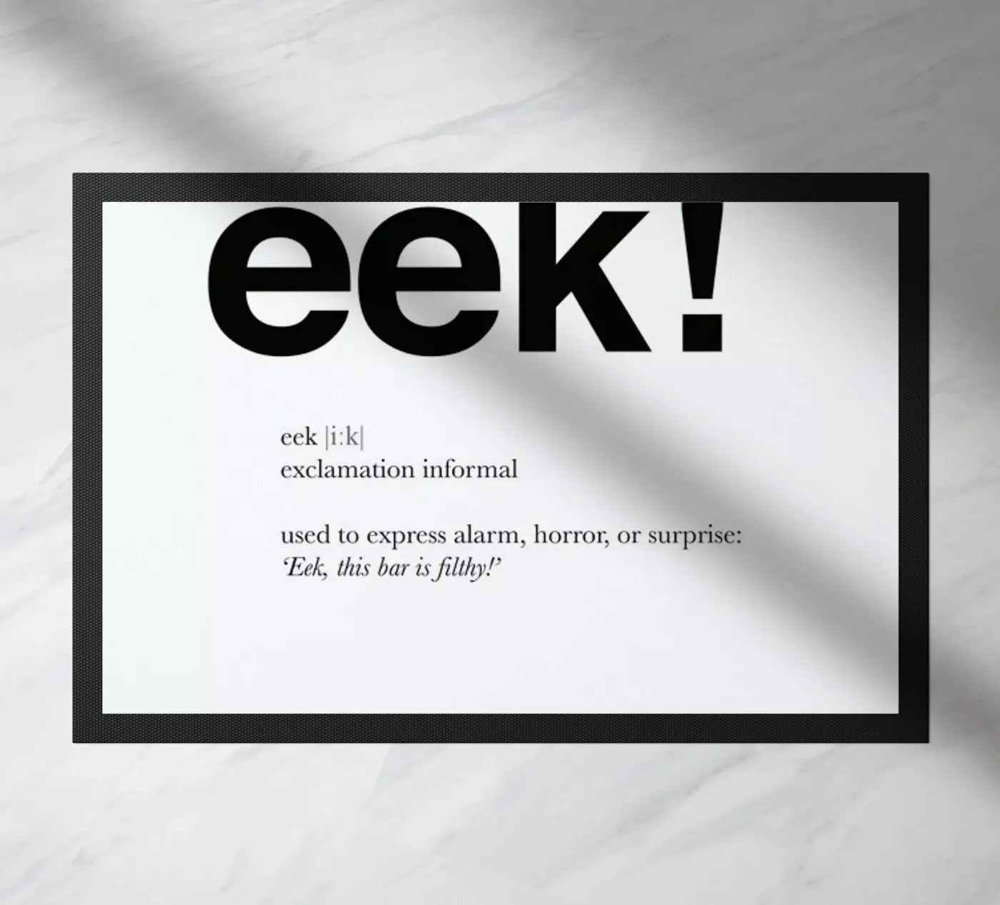 The eek interjection deurmat van Matěj Kašpar Jirásek