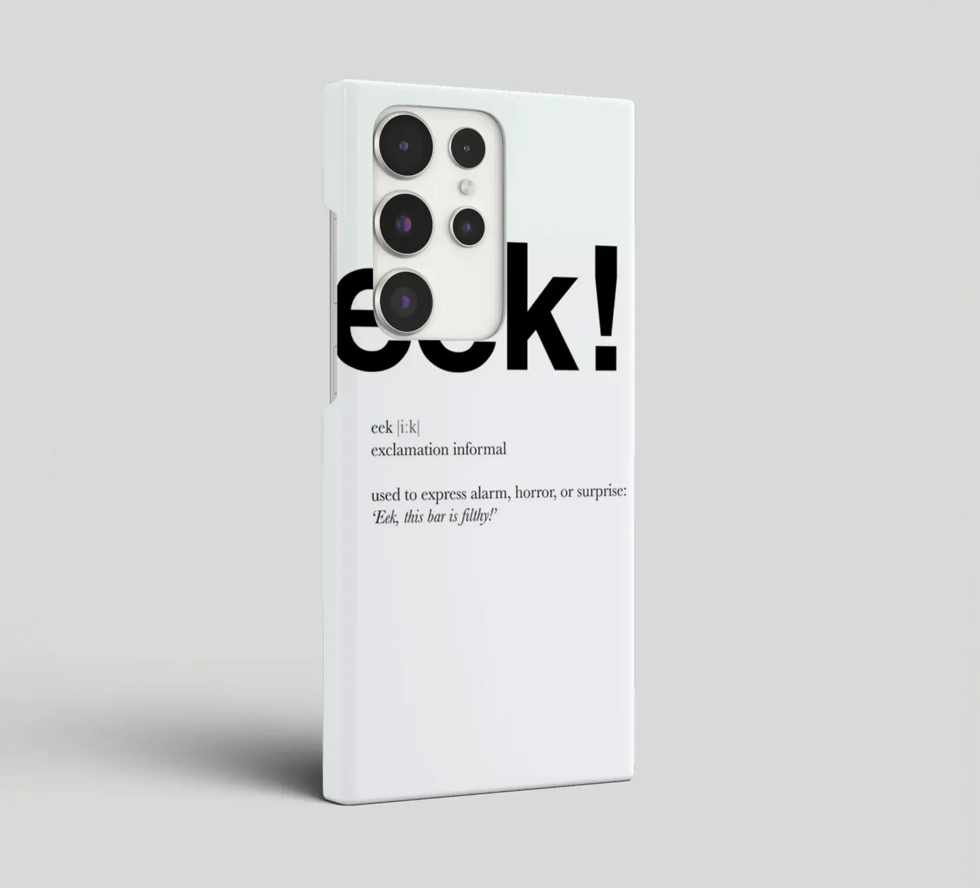 The eek interjection samsung phone case by Matěj Kašpar Jirásek