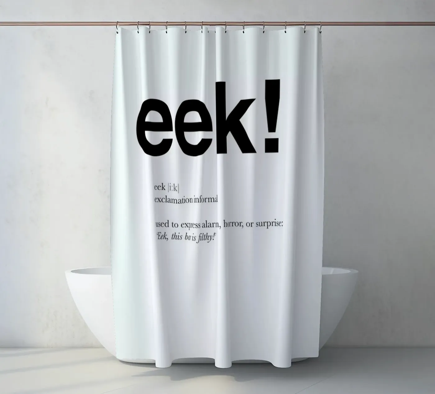 The eek interjection Duschvorhang von Matěj Kašpar Jirásek