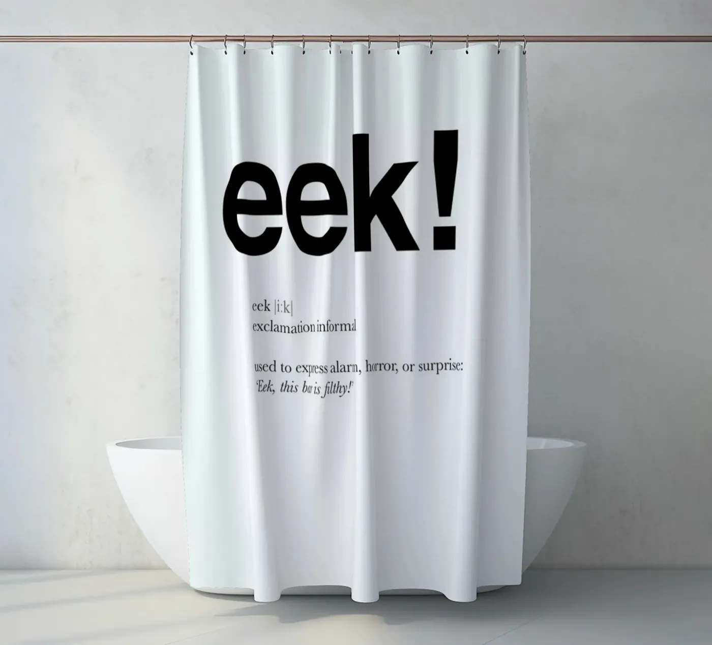 The eek interjection Duschvorhang von Matěj Kašpar Jirásek