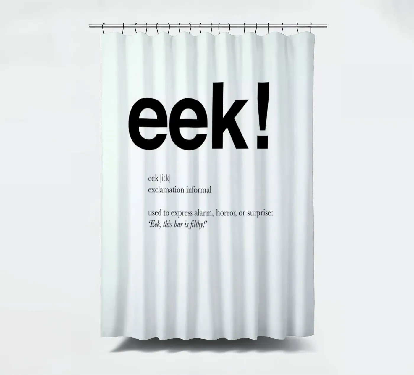 The eek interjection Duschvorhang von Matěj Kašpar Jirásek