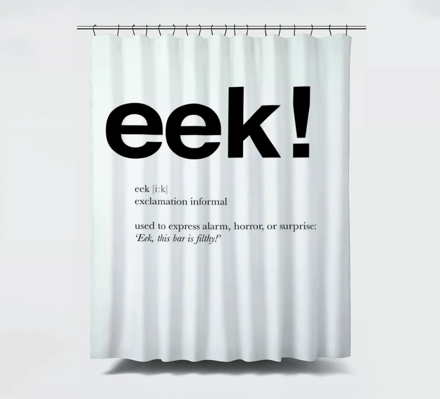 The eek interjection Duschvorhang von Matěj Kašpar Jirásek