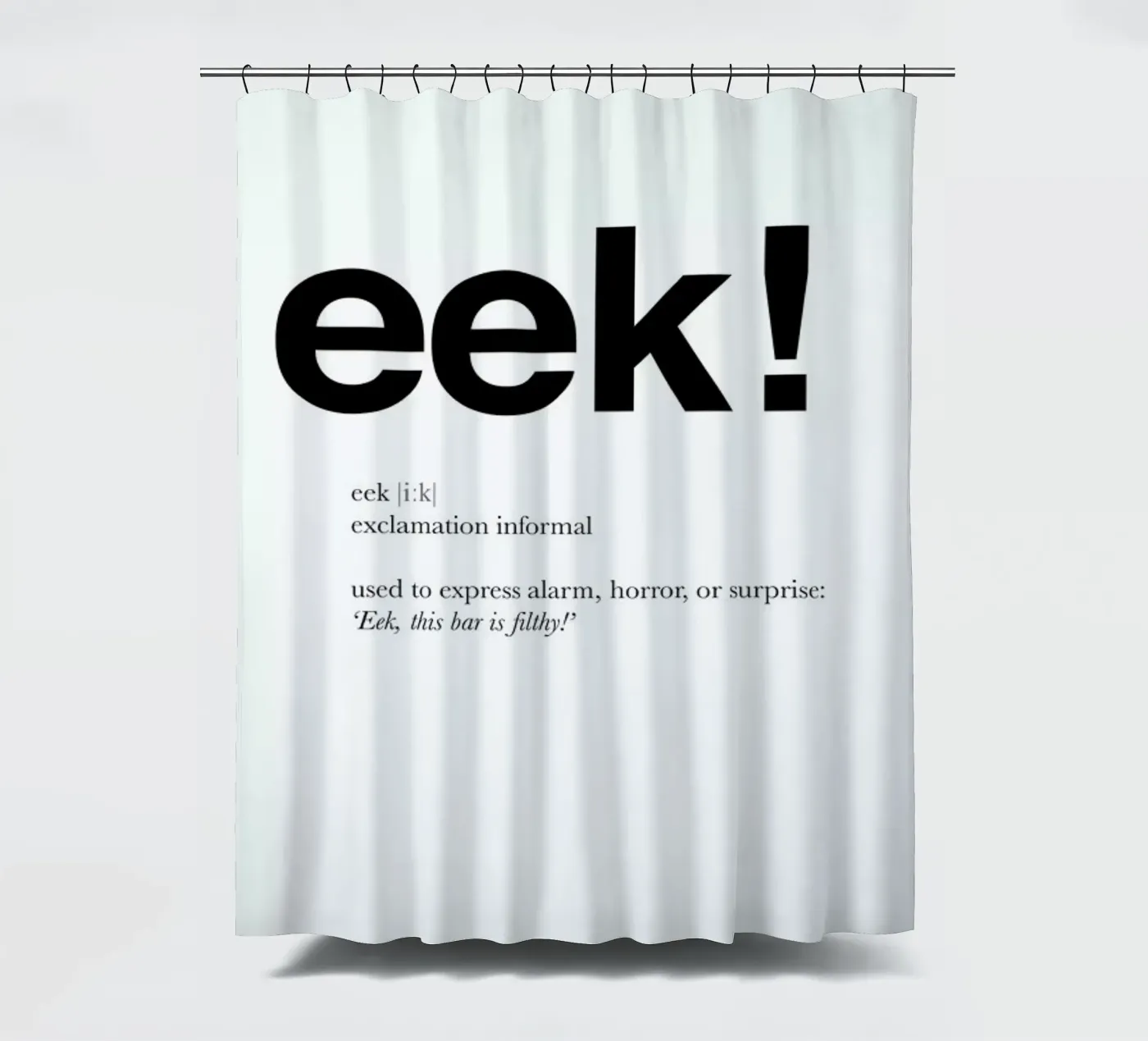 The eek interjection Duschvorhang von Matěj Kašpar Jirásek