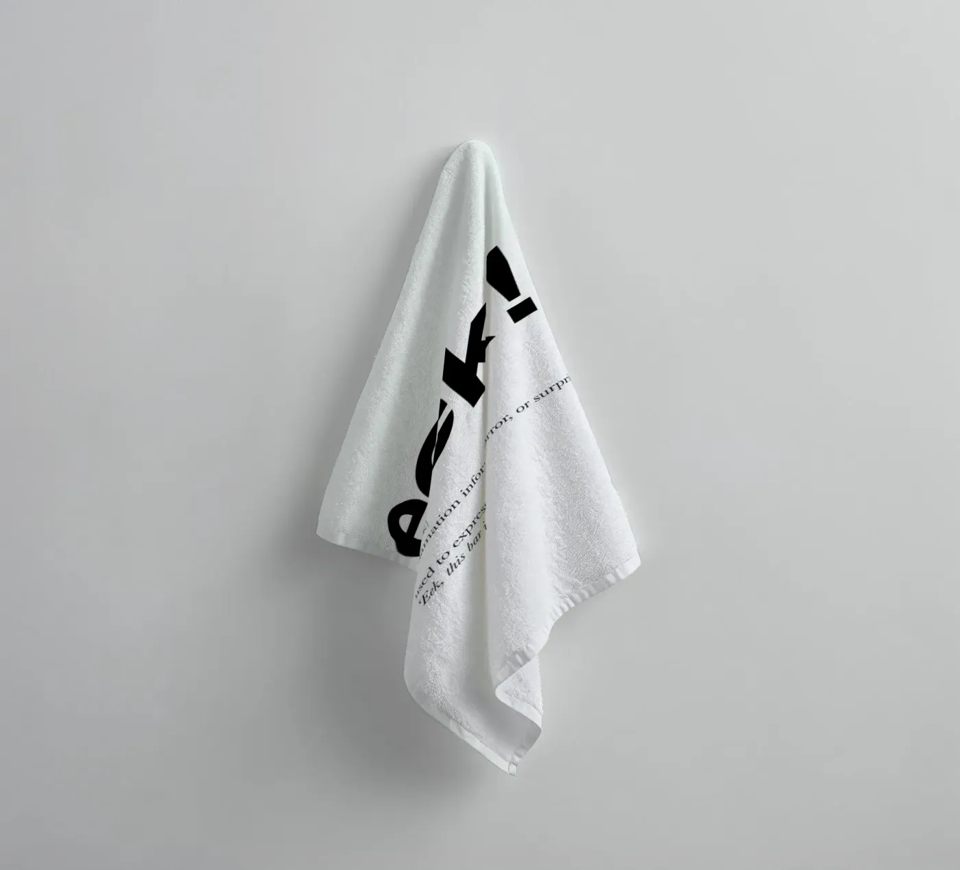 The eek interjection Handtuch von Matěj Kašpar Jirásek