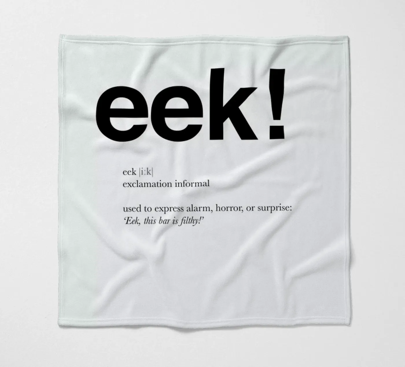 The eek interjection Fleecedecke von Matěj Kašpar Jirásek