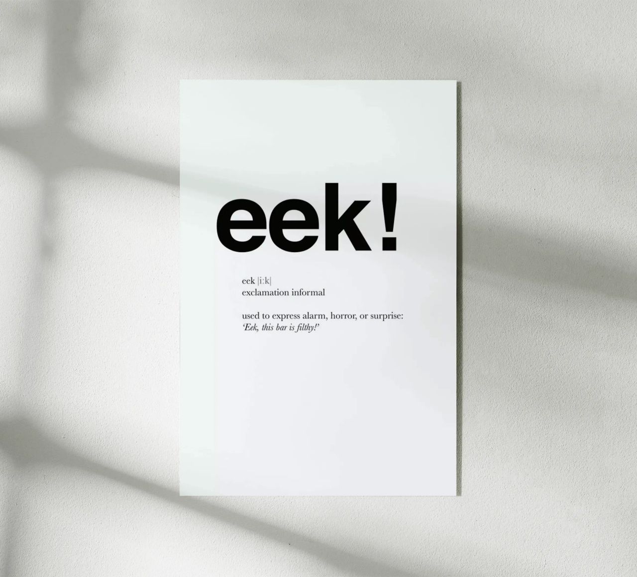 The eek interjection plexiglass da Matěj Kašpar Jirásek