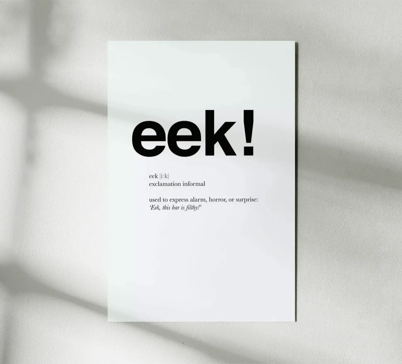 The eek interjection forex plate by Matěj Kašpar Jirásek