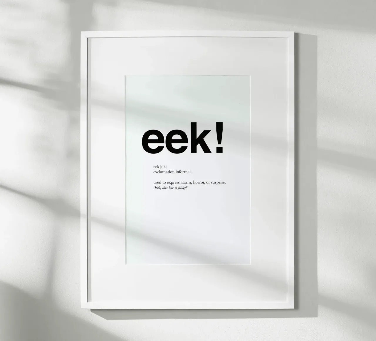 The eek interjection poster da Matěj Kašpar Jirásek