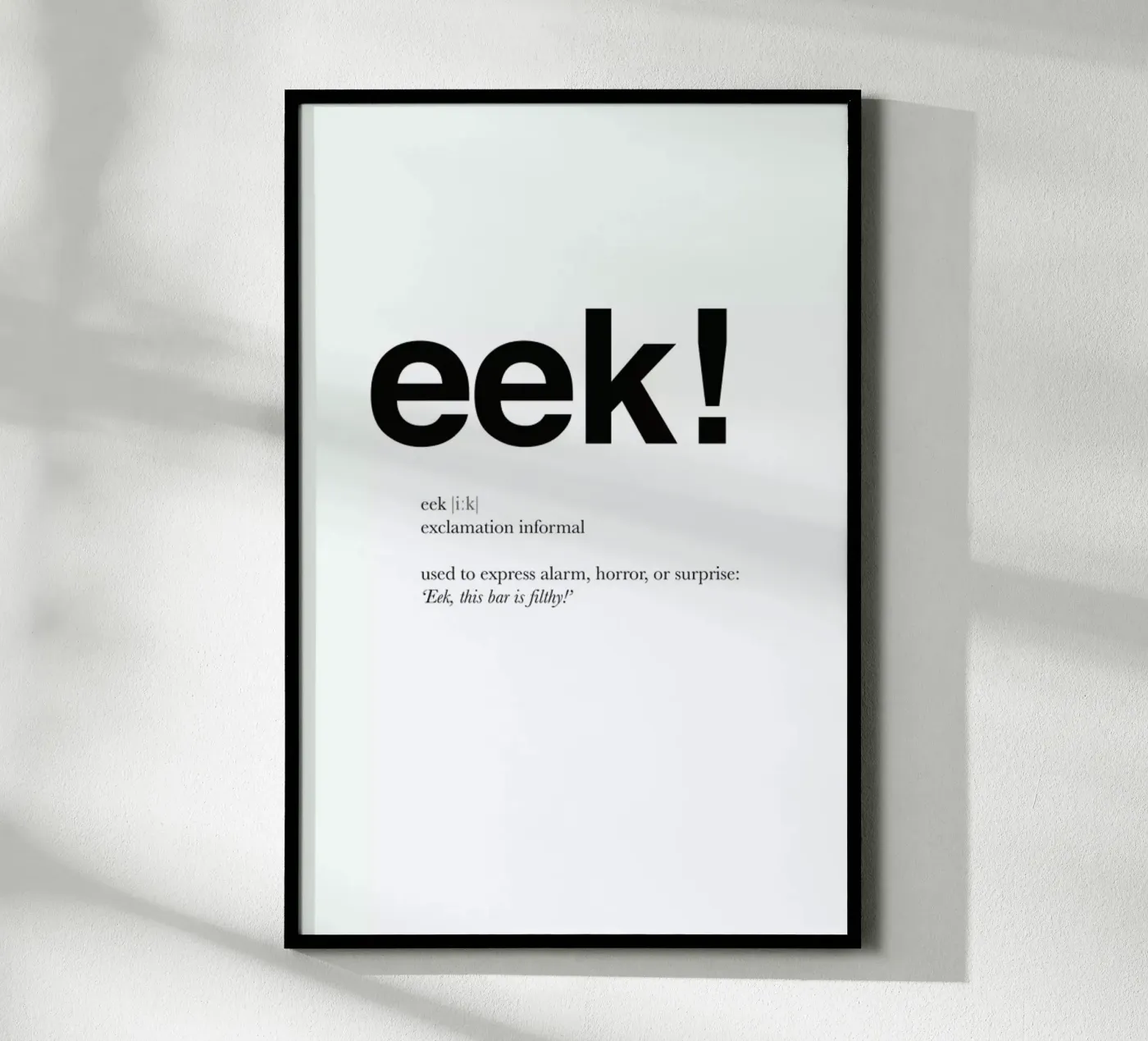 The eek interjection poster da Matěj Kašpar Jirásek
