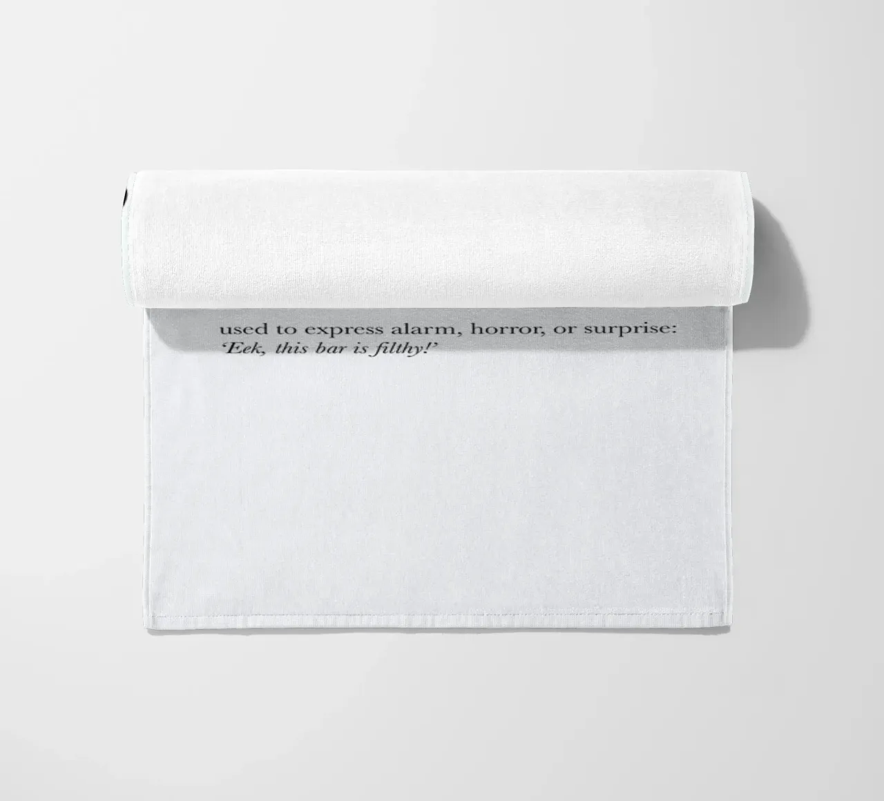 The eek interjection beach towel by Matěj Kašpar Jirásek