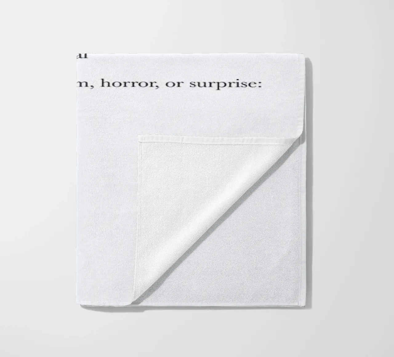 The eek interjection beach towel by Matěj Kašpar Jirásek