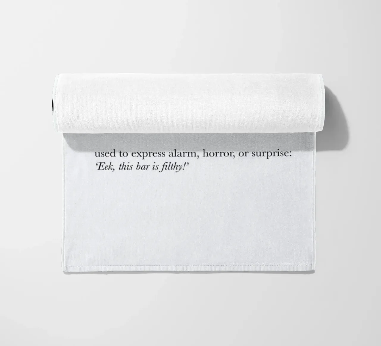 The eek interjection beach towel by Matěj Kašpar Jirásek