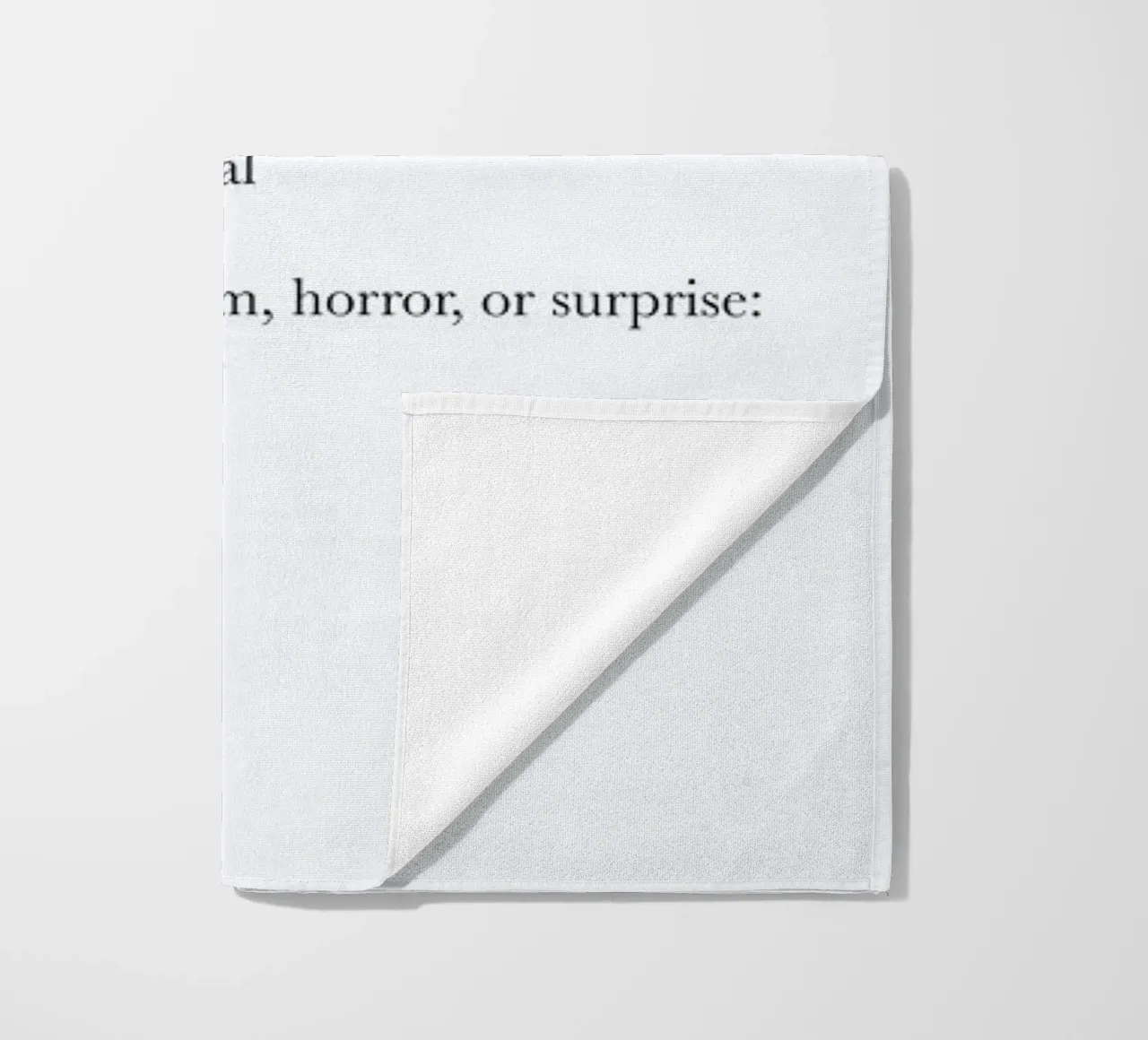 The eek interjection beach towel by Matěj Kašpar Jirásek