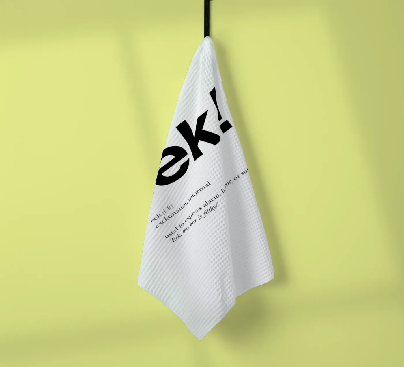 The eek interjection Geschirrtuch von Matěj Kašpar Jirásek