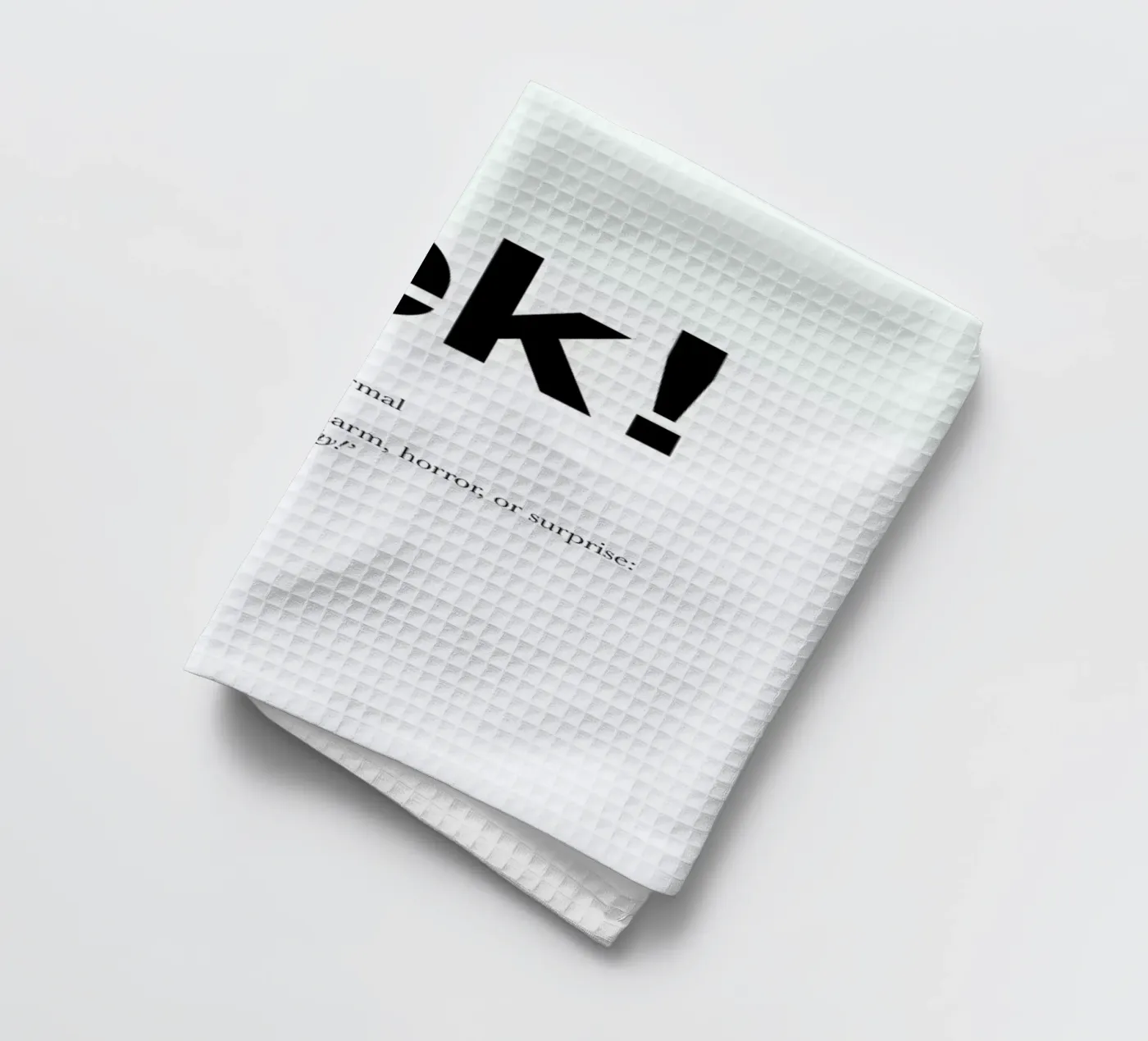 The eek interjection Geschirrtuch von Matěj Kašpar Jirásek