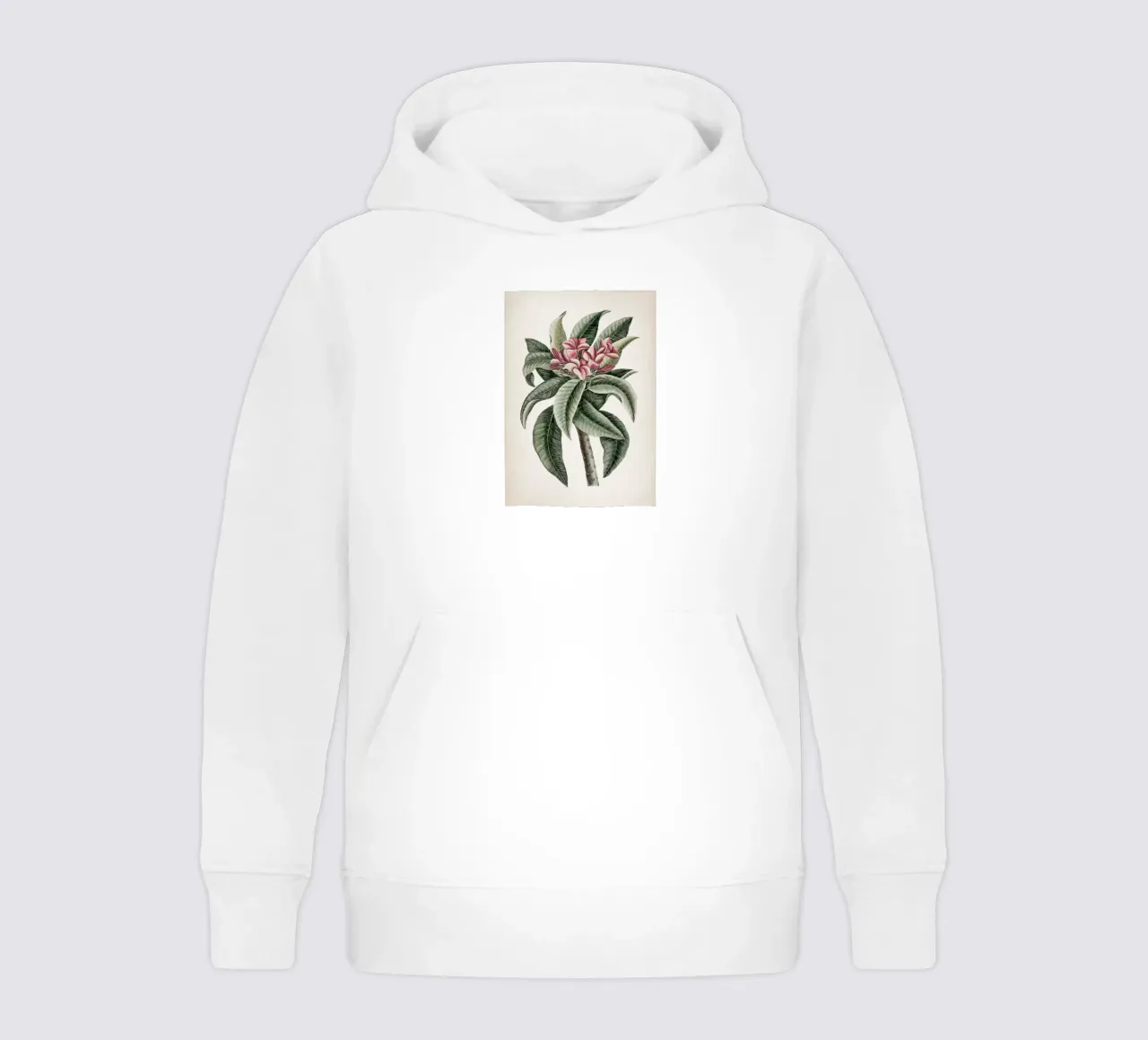 Vintage Catesby 1 Plumeria Odoratissimo felpa bambino con cappuccio da Vintage Print Collection